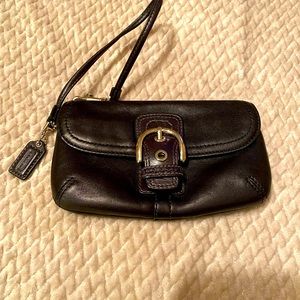 COACH Wristlet Black Vintage